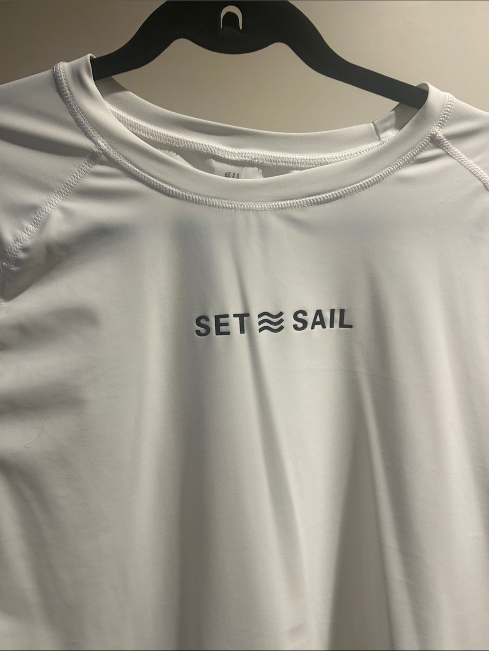 Men’s White Short-Sleeve Performance Tee